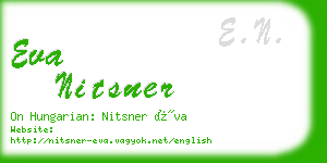 eva nitsner business card